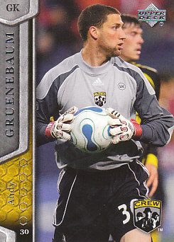 Andy Gruenebaum Columbus Crew UD MLS 2007 #25